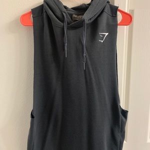 Gymshark Men’s cutoff hoodie M
